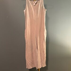 Athleta Girl Ribbed Cream Jumpsuit